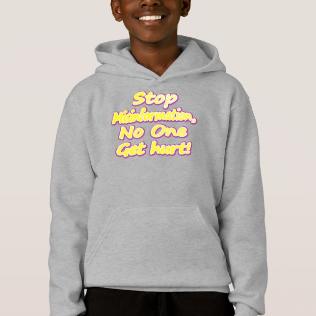 "Stop Misinformation", Design de beleza. Comprar A (Frente)