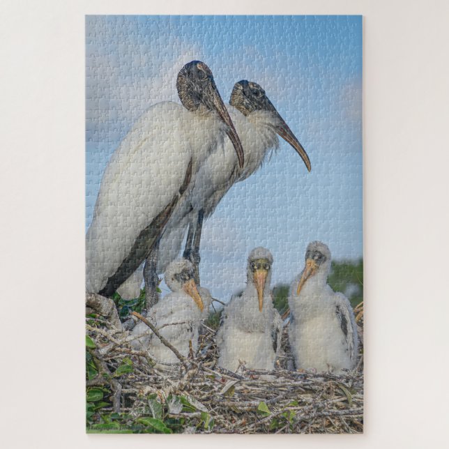 "Stork Family", Quebra-cabeça de Jigsen (Vertical)