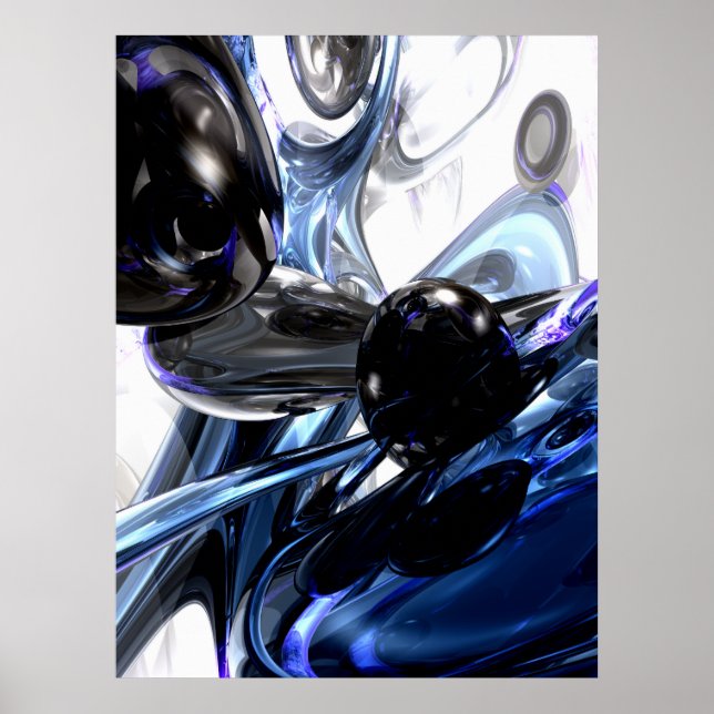 Storm Shadow Abstrato Poster (Frente)