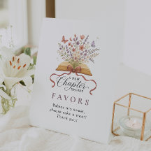 Storybook Chá de fraldas Wildflower Favor Mesa Top