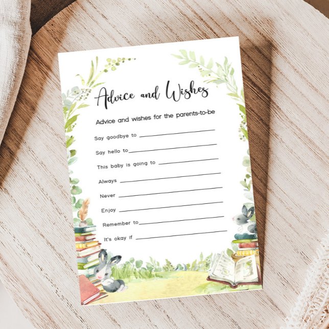 Storybook New Chapter Shower Advice & Wishes Game (Storybook Baby Shower Game)