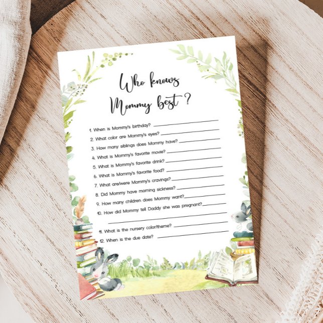 Storybook New Chapter Shower Who Knows Mommy Game (Storybook Baby Shower Game)