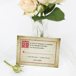 Storybook Page | Vintage Fairytale Wedding RSVP