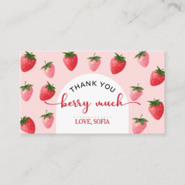 Strawberry Berry Primeiro Cartões de agradecimento