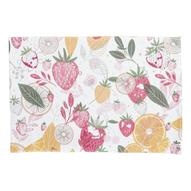 Strawberry Citrus Fruit Pillowcase (Frente)