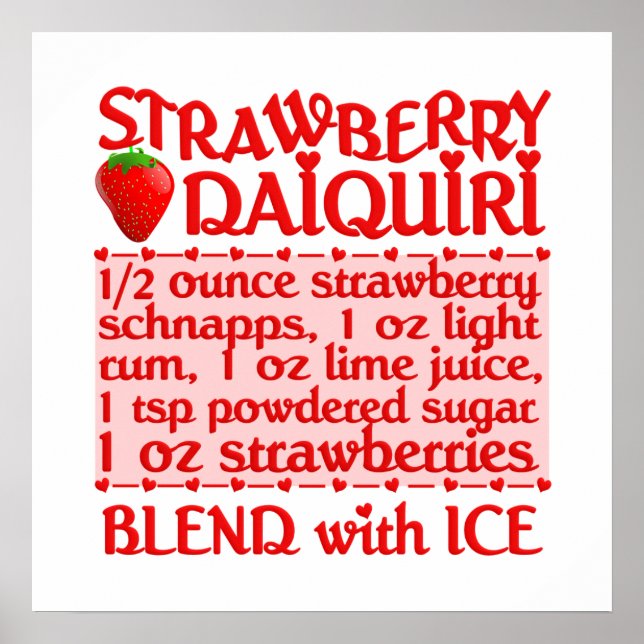 Strawberry Daiquiri poster (Frente)