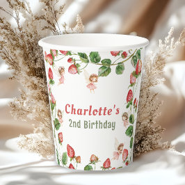 Strawberry enchanted fairy garden birthday