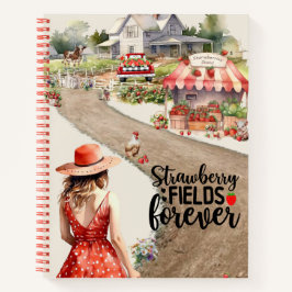 Strawberry Fields Forever Spiral Notebook