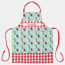 Strawberry Fields Red Gingham Check Personalizado