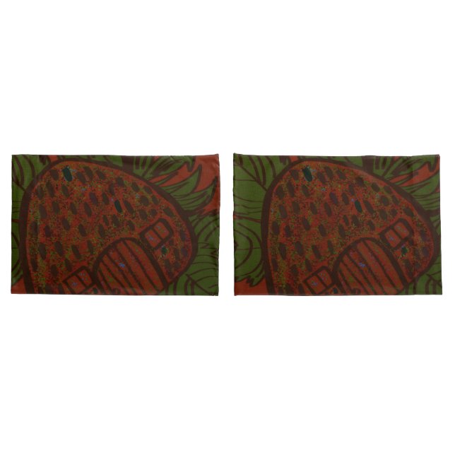 Strawberry Home Sweet Home Pillowcases (Verso - conjunto)