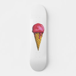 Strawberry Ice-cream cone Skateboard