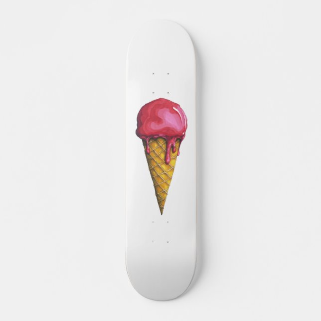 Strawberry Ice-cream cone Skateboard (Frente)