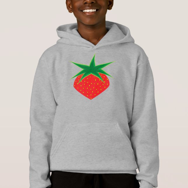 Strawberry Kids Unisex Pullover Hoodie (Frente)