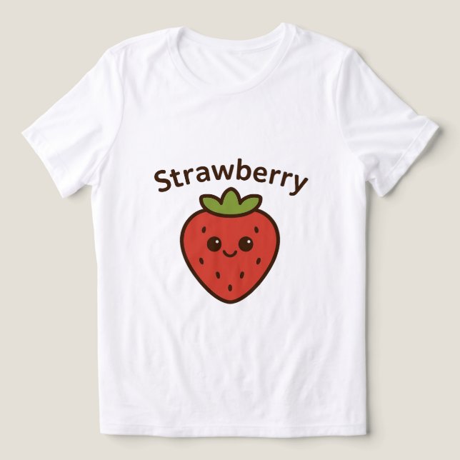 Strawberry Luxe Tee (Design frontal)