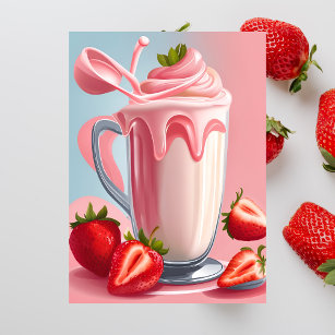 Strawberry Milkshake, Cartão postal