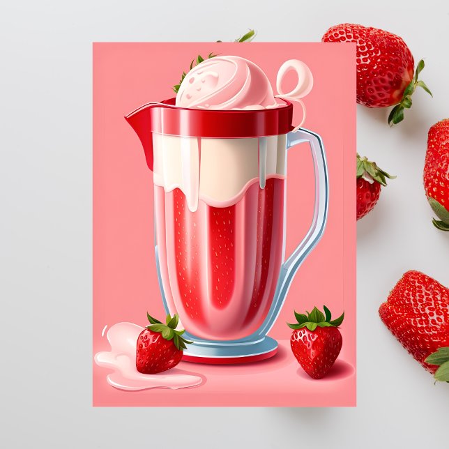 Strawberry Milkshake, Cartão postal (Criador carregado)