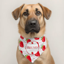 Strawberry Red Heart Dog Name