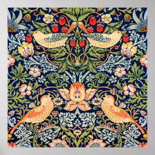 Strawberry Thief Poster por William Morris