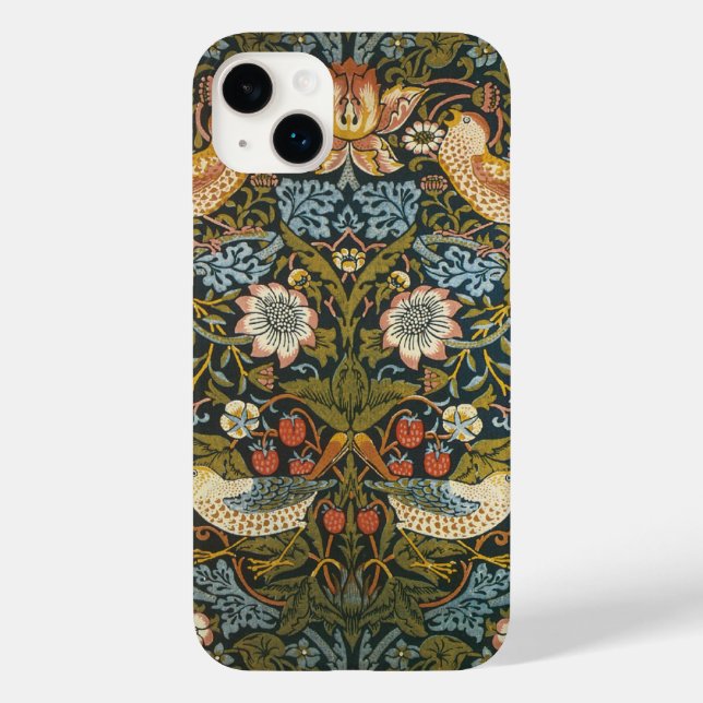 Strawberry Thieves William Morris Padrão Antiquado (Verso)