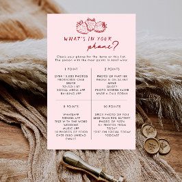 Strawberry What's In Your Phone Bridal Shower Game