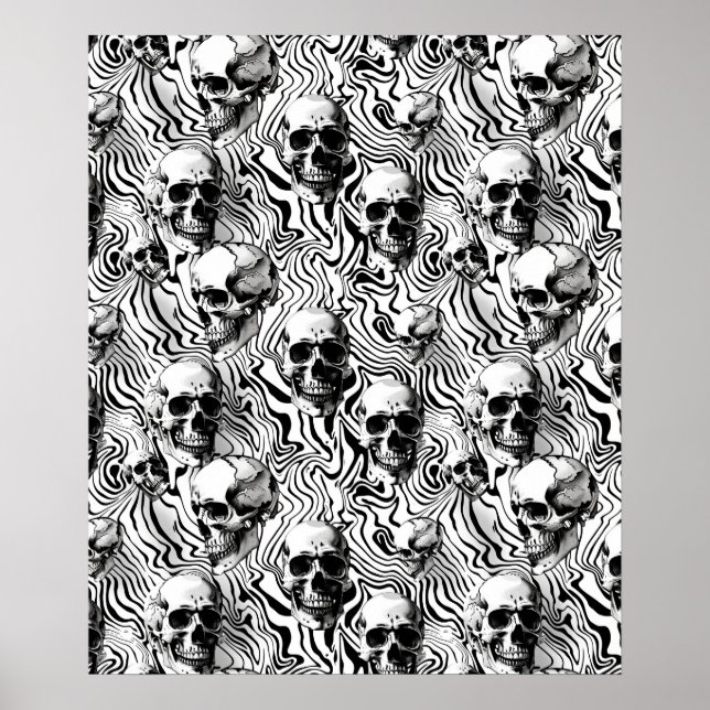 Street Art Skull Poster Design A25 (Frente)