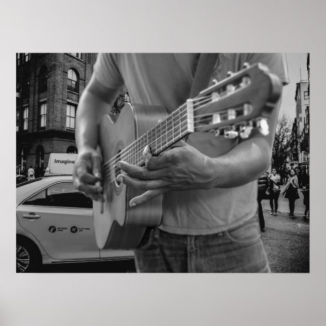 Street Musical Vintage Urban Poster (Frente)