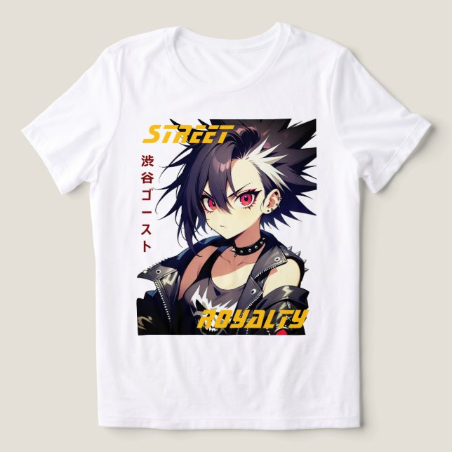 Street Royalty Anime Tee - Shibuya Ghost Edition (Design frontal)