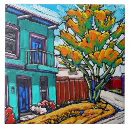 "Streetcorner verde, o azulejo do bairro de