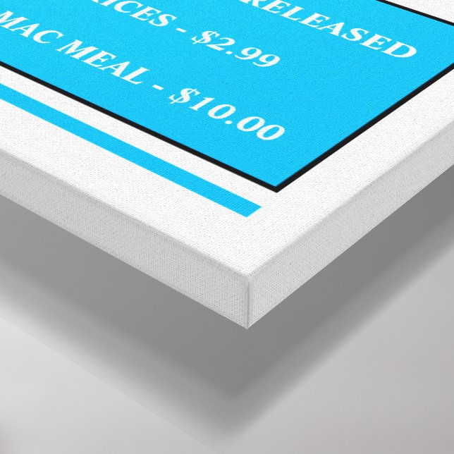 Stretched Canvas Print (Canto (inferior))