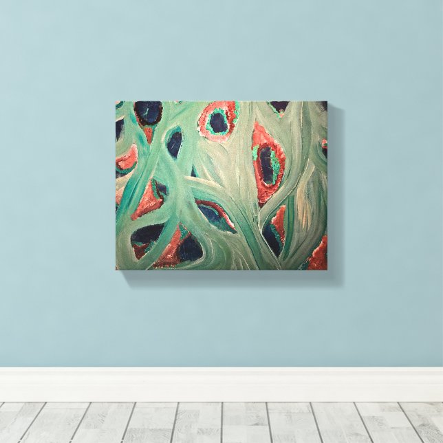 Stretched Canvas Print (Insitu(piso de madeira))