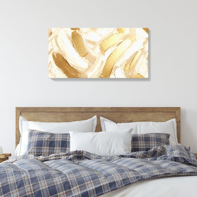 Stretched Canvas Print Abstract Brushstrokes (Insitu(Quarto))
