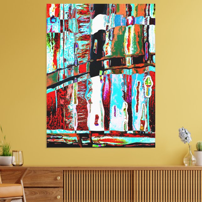 Stretched Canvas Print – Collapse Reflection  (Insitu(Sala de estar))