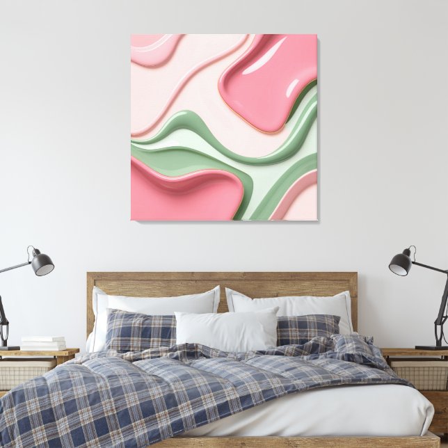 Stretched canvas print in stylish graphic (Insitu(Quarto))
