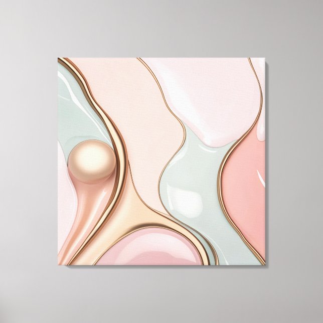 Stretched canvas print in stylish graphic (Frente)