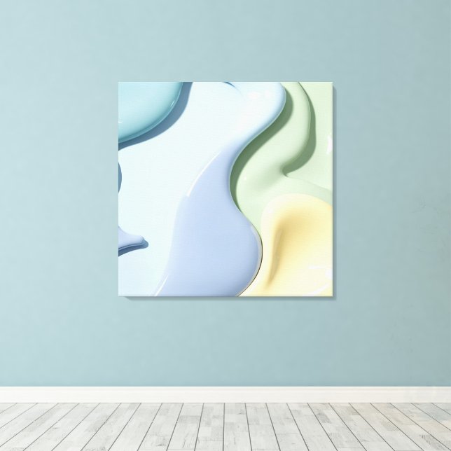 Stretched canvas print in stylish graphic (Insitu(piso de madeira))