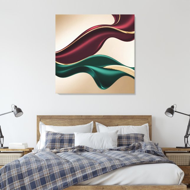 Stretched canvas print in stylish graphic (Insitu(Quarto))