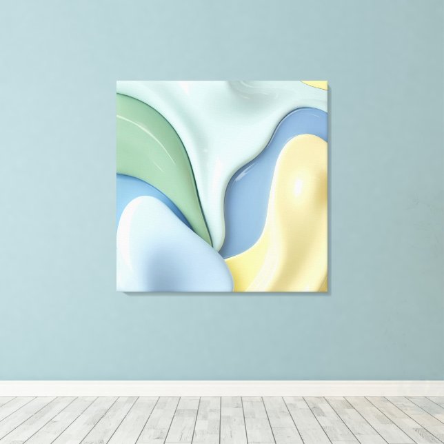 Stretched canvas print in stylish graphic (Insitu(piso de madeira))