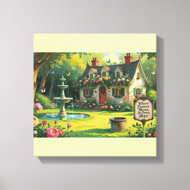 Stretched Canvas Print-Inspirational Quote. (Frente)