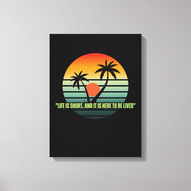 Stretched Canvas Print,Motivational Quote Wall Art (Frente)