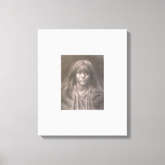 Stretched Canvas Print of Mosa, Mohave Child