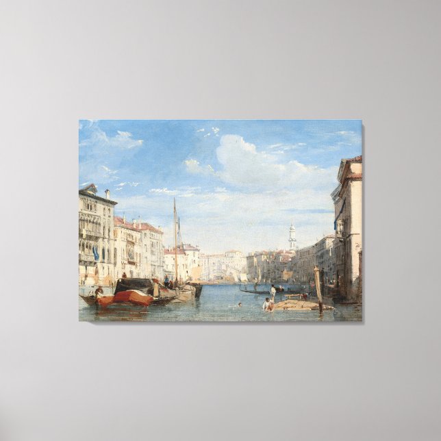 Stretched Canvas Print the frand canal (Frente)