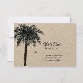 String Lights Palm Tree RSVP no Papel Kraft