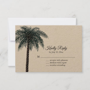 String Lights Palm Tree RSVP no Papel Kraft