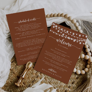 String Lights Terracotta Wedword Letter