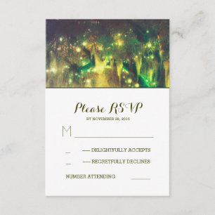 String Lights Tree Southern Rustic Weding RSVP
