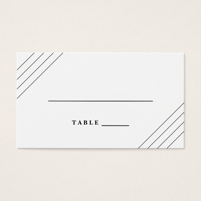 Striped Escort Cards (Frente)