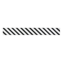 Striped (Preto e Branco) | Diagonal) Qualquer Tama