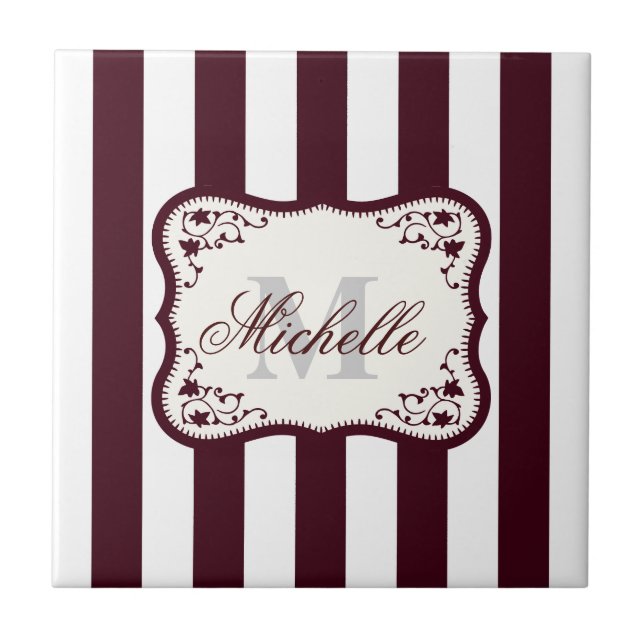 Stripes and Monogram (Frente)