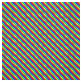 Stripes arco-íris - Tecido Linen de Marfim