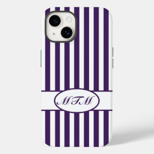 Stripes automáticas púrpura com monograma